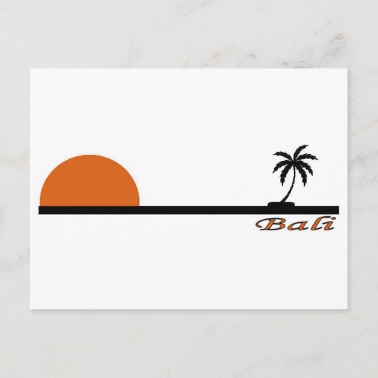 Carte Postale Bali, Indonésie (Devant)