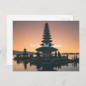 Carte postale Bali Indonésie Holiday (Devant / Derrière)