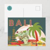 Carte postale Bali Indonésie Holiday (Devant / Derrière)