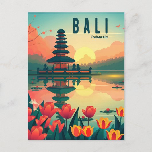 Carte Postale Bali Indonésie Voyages (Devant)