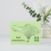 Carte Postale Bali Map (Debout devant)