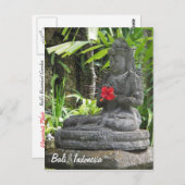 Carte postale Bali Statue (Devant / Derrière)