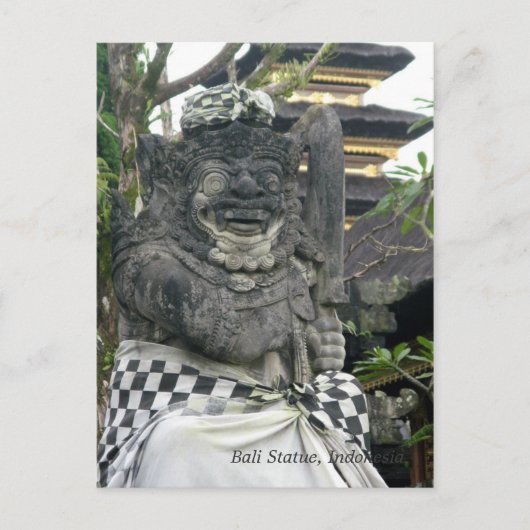 Carte postale Bali Statue (Devant)