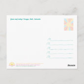 Carte Postale Bali Sunset Surfing – Art Postcard (Dos)