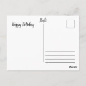 Carte Postale Bali vacation postcard (Dos)