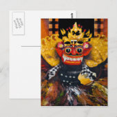 Carte postale Balinais Barong (Devant / Derrière)