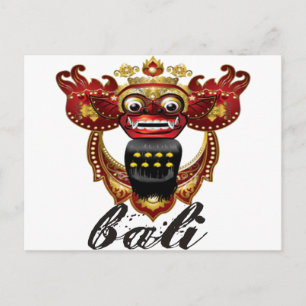 Carte Postale Balinais Barong Indonésie Souvenir
