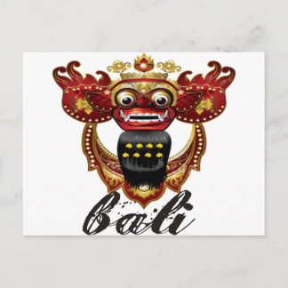 Carte Postale Balinais Barong Indonésie Souvenir