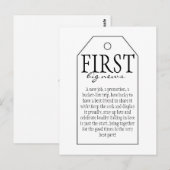 Carte Postale Balise cadeau pour bouteille de vin - Première gra (Devant / Derrière)