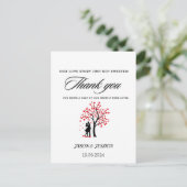 Carte Postale Balise personnalisée Merci de mariage préféré (Debout devant)