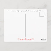 Carte Postale Balise personnalisée Merci de mariage préféré (Dos)