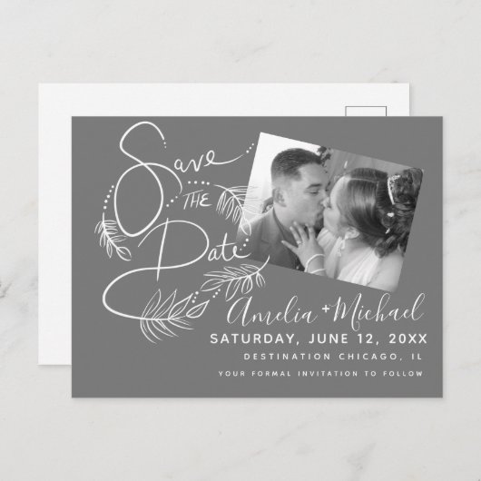 Carte Postale Balises botaniques - Script Photo (Devant / Derrière)