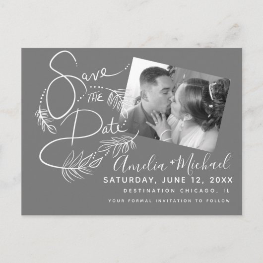 Carte Postale Balises botaniques - Script Photo (Devant)