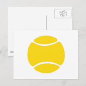 Carte Postale Ball de tennis (Devant / Derrière)