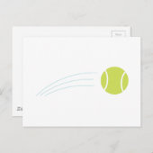 Carte Postale Ball de tennis (Devant / Derrière)