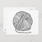 Carte Postale Ball o'Yarn (Devant / Derrière)
