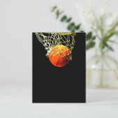 Carte Postale Balle de basket (Debout devant)