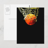 Carte Postale Balle de basket (Devant / Derrière)