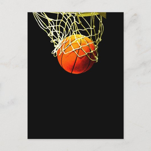 Carte Postale Balle de basket (Devant)