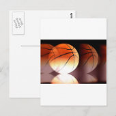 Carte Postale Balle de basket (Devant / Derrière)