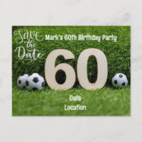 Balle de football 60e anniversaire avec bière sur 