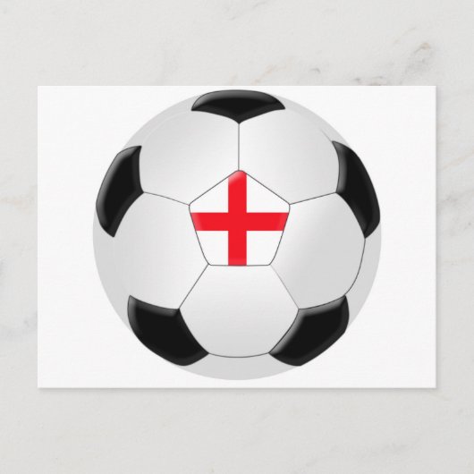 Carte Postale Balle de football - Angleterre (Devant)