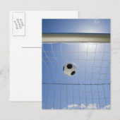 Carte Postale Balle de football et objectif 2 (Devant / Derrière)
