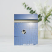 Carte Postale Balle de football et objectif 2 (Debout devant)