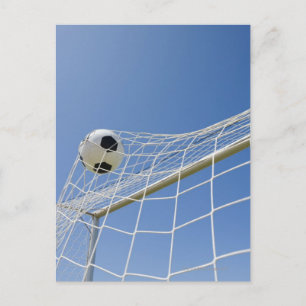 Carte Postale Balle de football et objectif 3