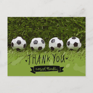 Carte Postale balle de football merci