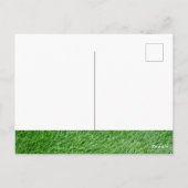 Carte Postale Balle de golf sur de l'herbe verte pour l'annivers (Dos)