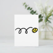 Carte Postale Balle de tennis (Debout devant)