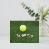 Carte Postale Balle de tennis Merci (Debout devant)