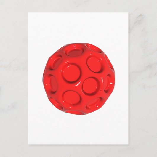 Carte Postale balle rouge (Devant)