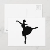 Carte Postale Ballerina (Devant / Derrière)