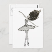 Carte Postale Ballerina (Devant / Derrière)