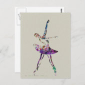 Carte Postale Ballerina (Devant / Derrière)