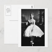 Carte Postale Ballerina, 1870. (Devant / Derrière)