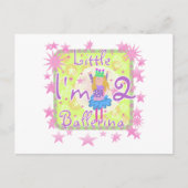 Carte Postale Ballerina 2e Anniversaire Tshirts et cadeaux (Devant)