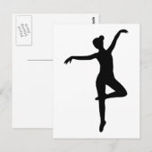 Carte Postale Ballerina - Ballet (Devant / Derrière)