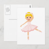 Carte Postale Ballerina blond (Devant / Derrière)