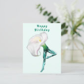 Carte Postale Ballerina Calla Lily Ballet Danseuse Anniversaire (Debout devant)