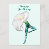 Carte Postale Ballerina Calla Lily Ballet Danseuse Anniversaire (Devant)