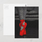 Carte Postale Ballerina Chaussures Belle Ballet (Devant / Derrière)