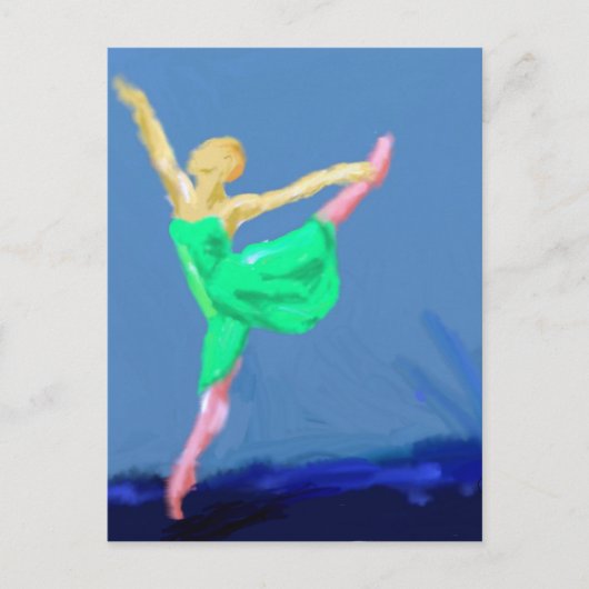 Carte Postale Ballerina Dance Art (Devant)