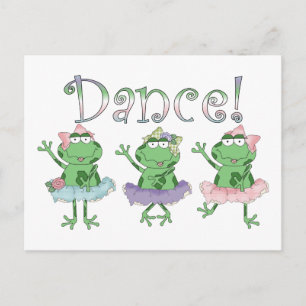 Carte Postale Ballerina Dance Frogs