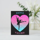 Carte Postale Ballerina Dancer Personnalisé (Debout devant)