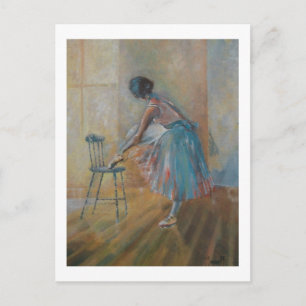 Carte postale Ballerina dans l'aquarelle