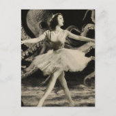 Carte Postale Ballerina Danse avec la pieuvre (Devant)