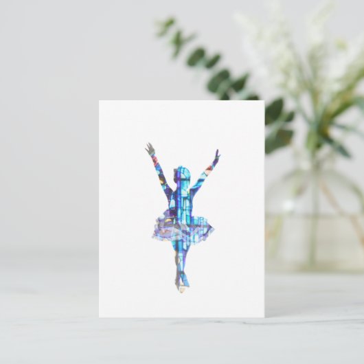 Carte Postale Ballerina en verre tendu (Debout devant)